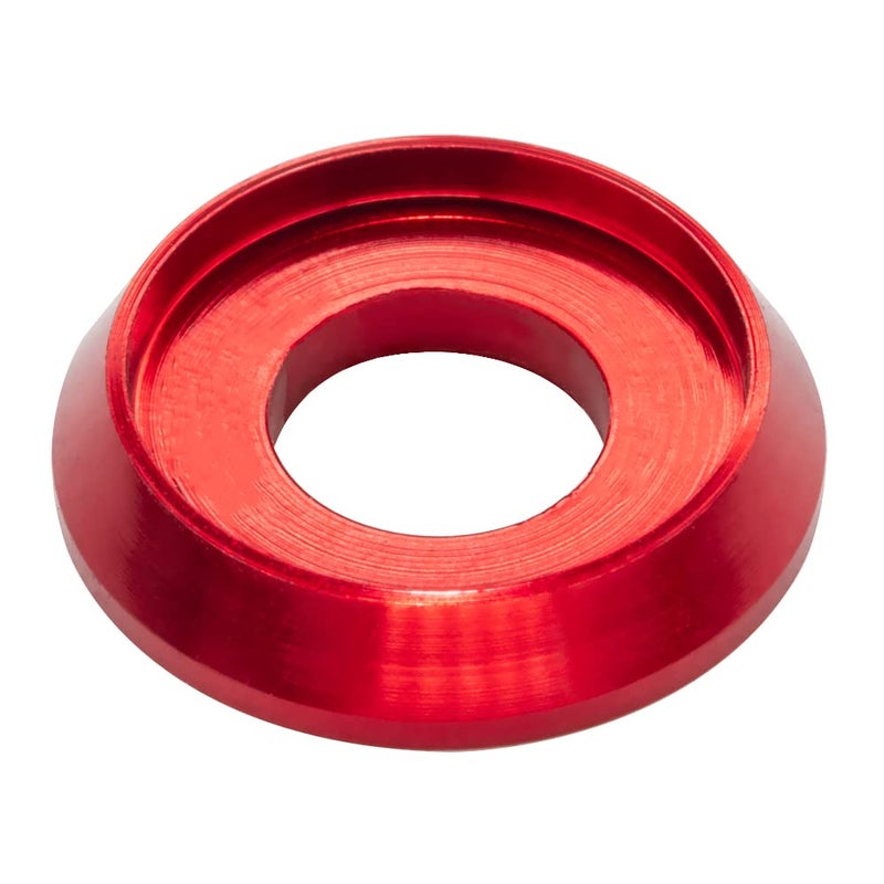 Lagefefe [60PCS] M5 Counterbore Washers, Anodized Aluminum Alloy, Head Washers Gaskets Cup Shim for Screw RC/FPV/PC/Drone/Toys/Mechanical Accessories Parts, Red Color - Image 1
